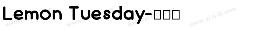 Lemon Tuesday字体转换